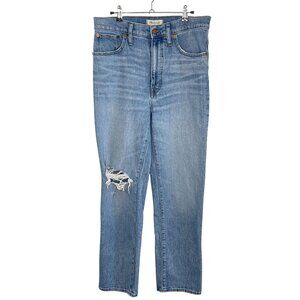 Madewell The Perfect Vintage Straight Jean Distressed, 30 Tall